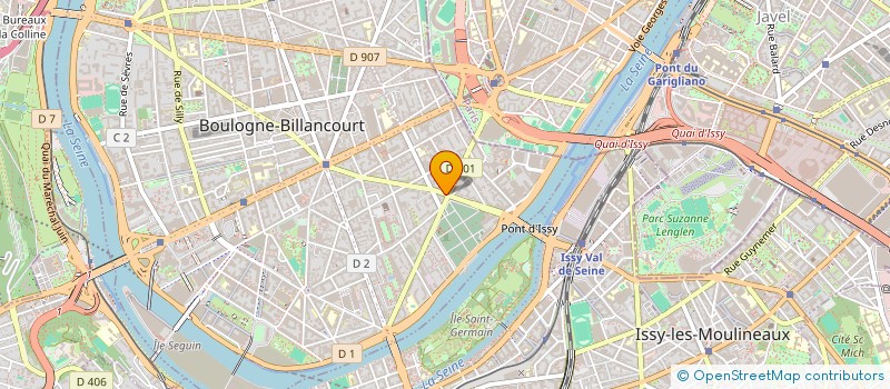 localisation de l'entreprise OSIOL à BOULOGNE-BILLANCOURT