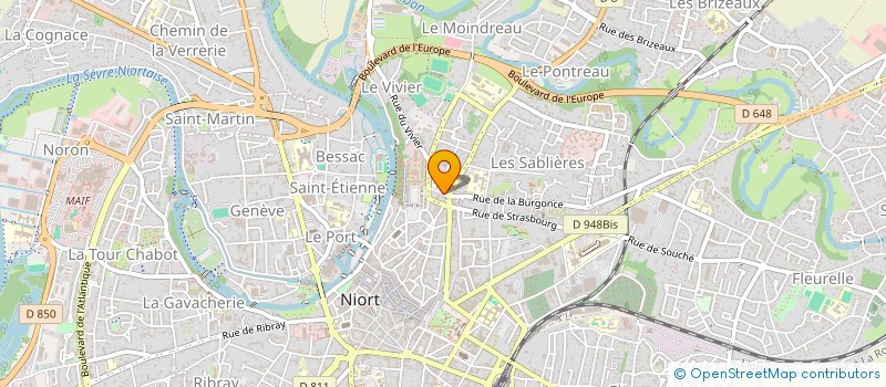 localisation de l'entreprise OSIRAL à NIORT
