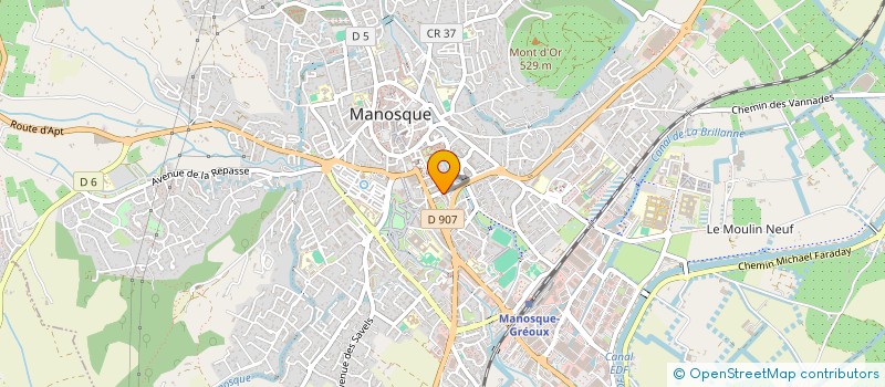 localisation de l'entreprise OSIRIA à MANOSQUE