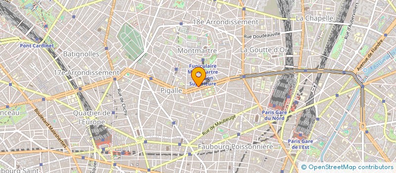 localisation de l'entreprise OSIRIS à PARIS 18