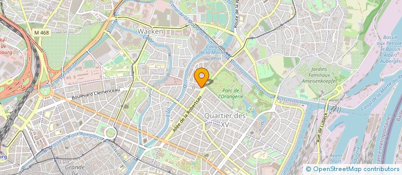 localisation de l'entreprise OSIRIS à STRASBOURG