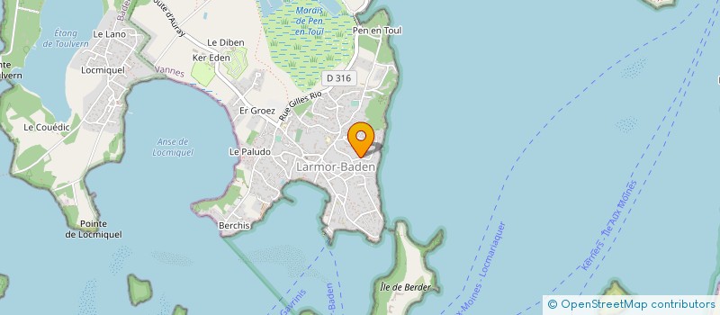localisation de l'entreprise OSIRIS  LARMOR-BADEN