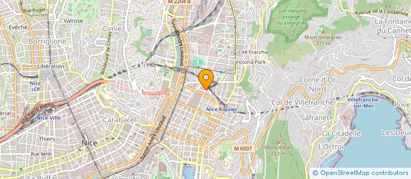 localisation de l'entreprise OSIRIS à NICE