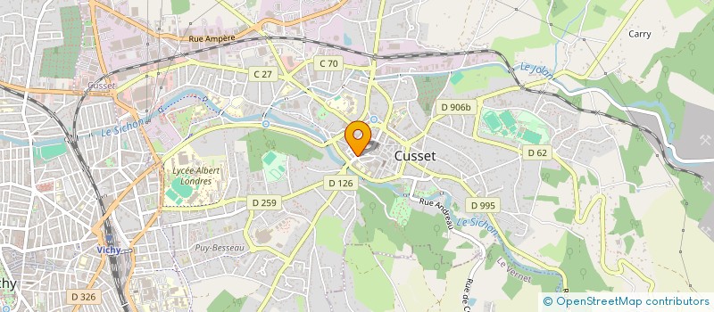 localisation de l'entreprise OSIRIS à CUSSET