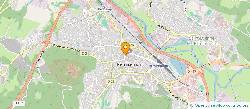 localisation de l'entreprise OSIRIS à REMIREMONT