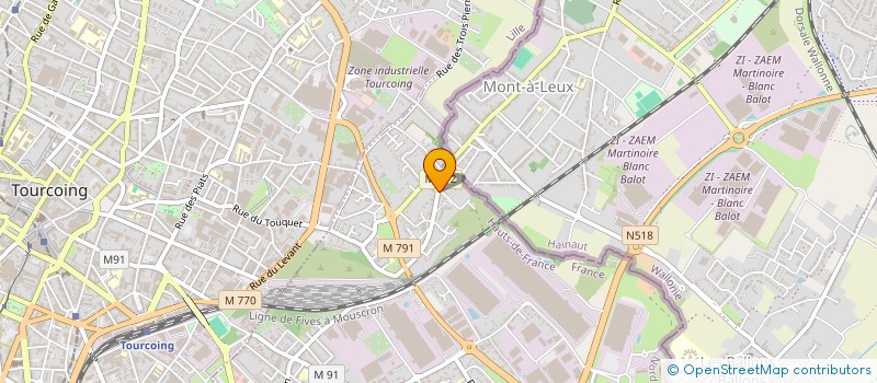 localisation de l'entreprise OSIRIS  WATTRELOS