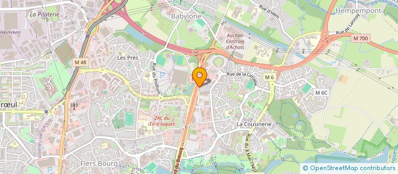 localisation de l'entreprise OSIRIS à VILLENEUVE-D'ASCQ