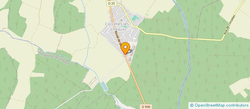 localisation de l'entreprise OSIRIS  CORCELLES-LES-CITEAUX