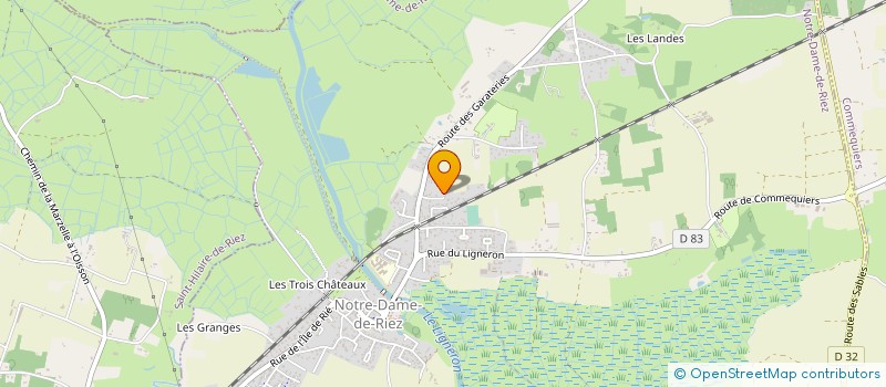 localisation de l'entreprise OSIRIS à NOTRE-DAME-DE-RIEZ
