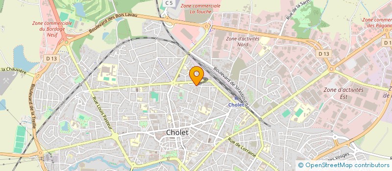 localisation de l'entreprise OSIRIS à CHOLET