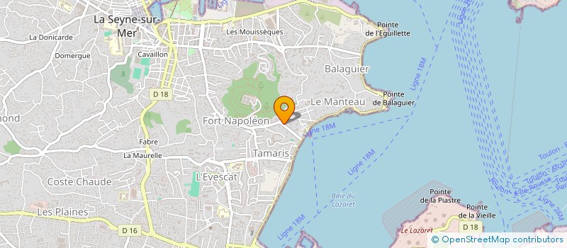 localisation de l'entreprise OSIRIS à LA SEYNE-SUR-MER