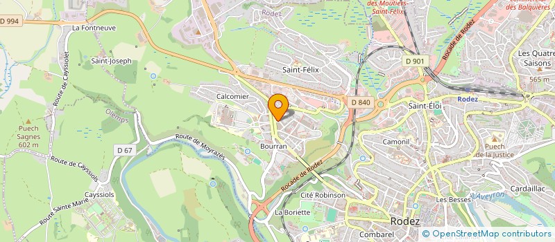 localisation de l'entreprise OSIRIS  RODEZ