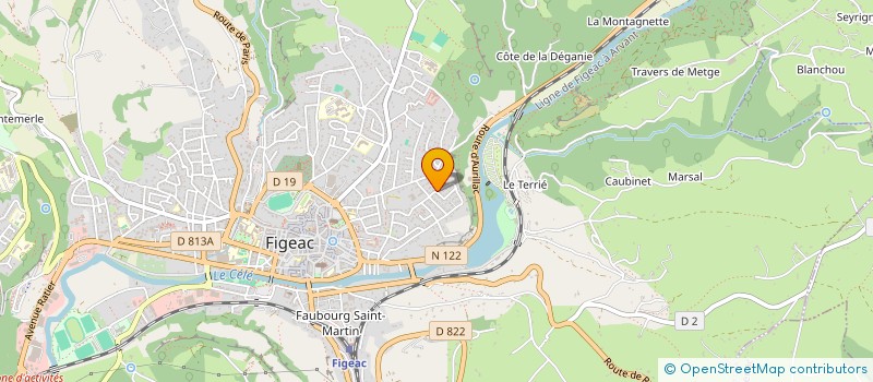 localisation de l'entreprise OSIRIS COMMUNICATION à FIGEAC