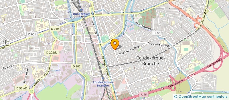 localisation de l'entreprise OSIRIS LAND à COUDEKERQUE-BRANCHE