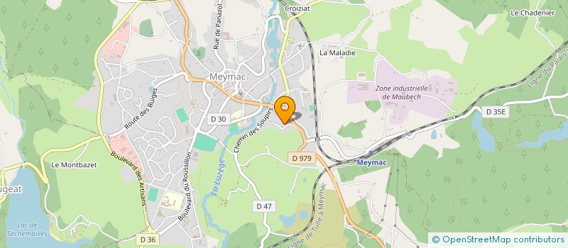 localisation de l'entreprise OSIRIS PAYSAGE à MEYMAC