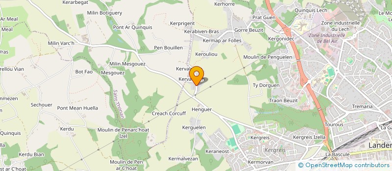 localisation de l'entreprise OSISMES PRODUCTIONS à LANDERNEAU