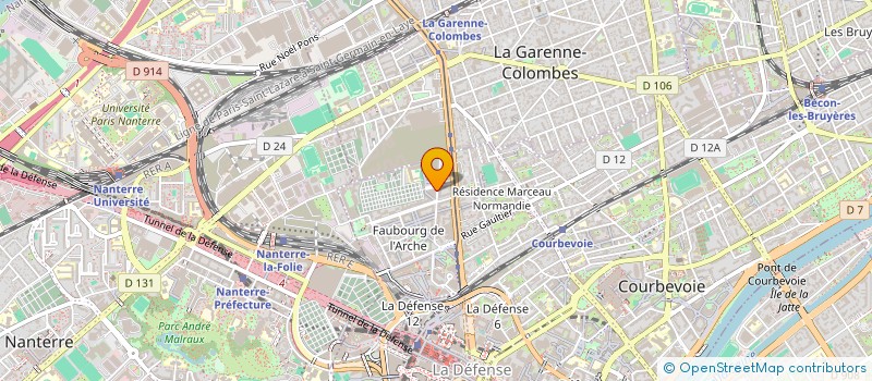 localisation de l'entreprise OSITCON à COURBEVOIE