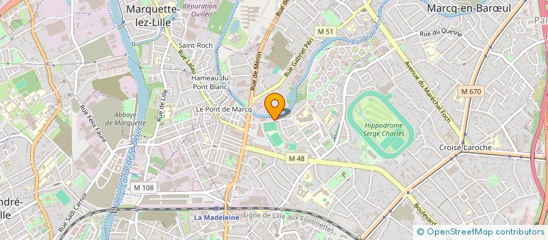 localisation de l'entreprise OSITEC CONSULTANTS à MARCQ-EN-BARŒUL