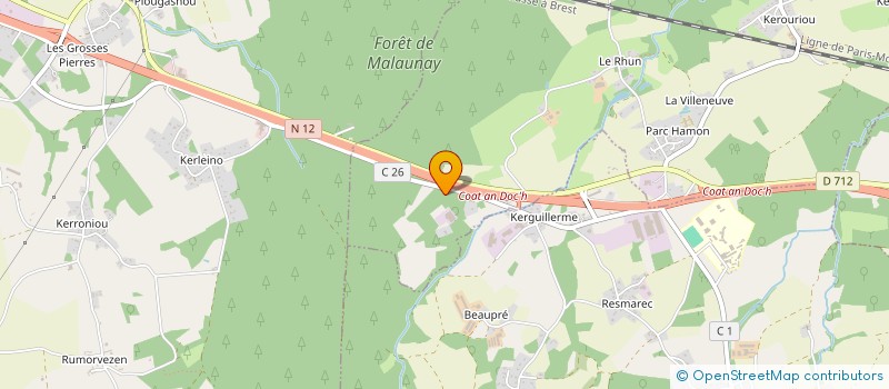 localisation de l'entreprise OSK  SAINT-JEAN-KERDANIEL