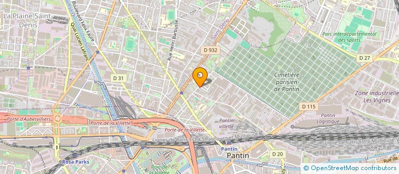 localisation de l'entreprise OSKAR BAT  PANTIN