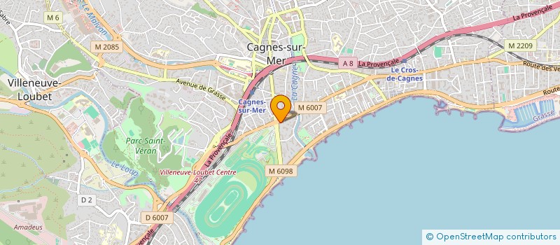localisation de l'entreprise OSKINE IMMOBILIER à CAGNES-SUR-MER