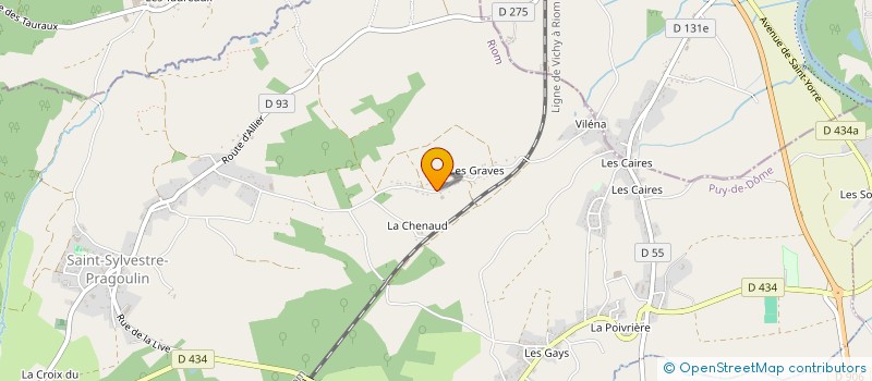 localisation de l'entreprise OSKOLA EVENTS  SAINT-SYLVESTRE-PRAGOULIN