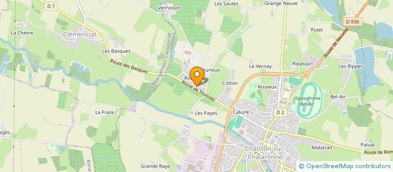 localisation de l'entreprise OSL  CHATILLON-SUR-CHALARONNE