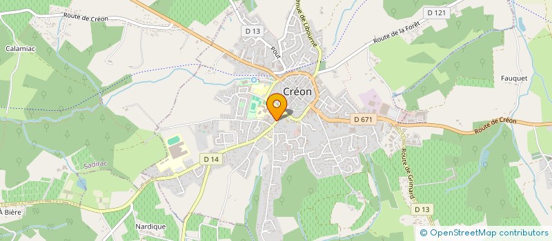 localisation de l'entreprise OSL GINVEST  CREON