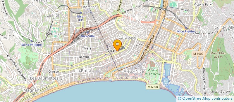 localisation de l'entreprise OSLANTIS à NICE