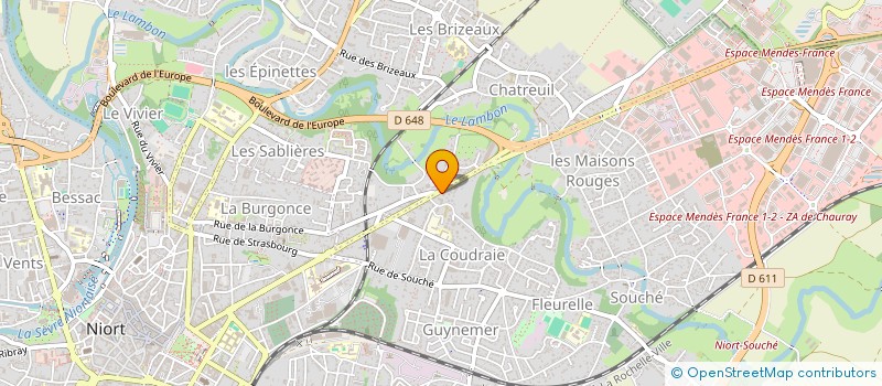 localisation de l'entreprise OSLO à NIORT