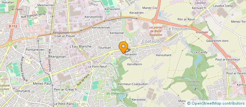 localisation de l'entreprise OSLO  GUIPAVAS