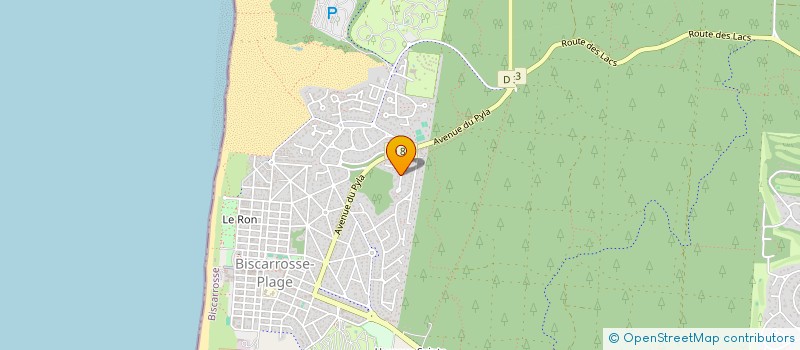 localisation de l'entreprise OSLYNA  BISCARROSSE