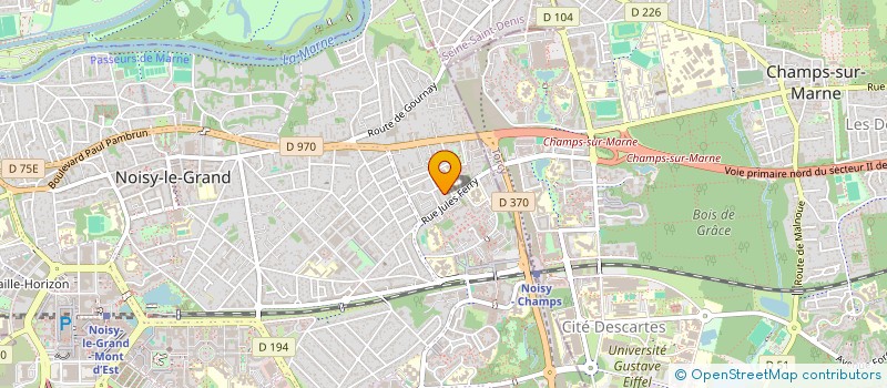 localisation de l'entreprise OSM CLIM à NOISY-LE-GRAND