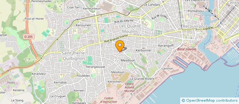 localisation de l'entreprise OSM.KALLI à BREST