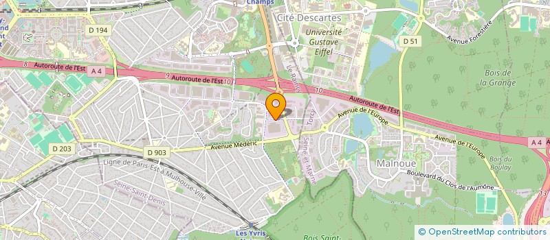 localisation de l'entreprise OSM MENDES à NOISY-LE-GRAND