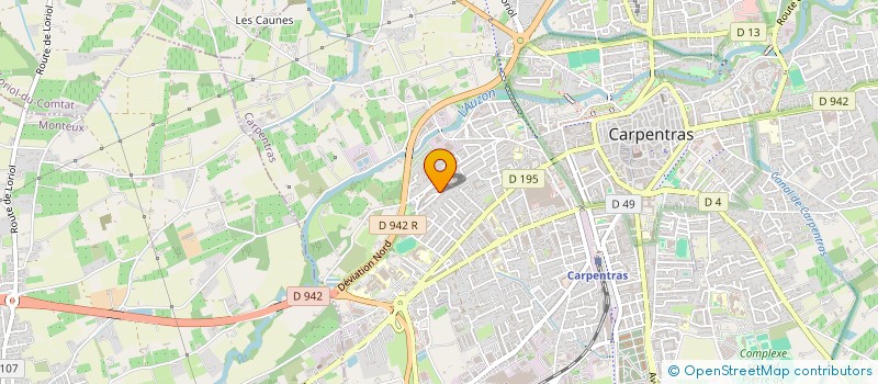 localisation de l'entreprise OSM PEINTURE à CARPENTRAS