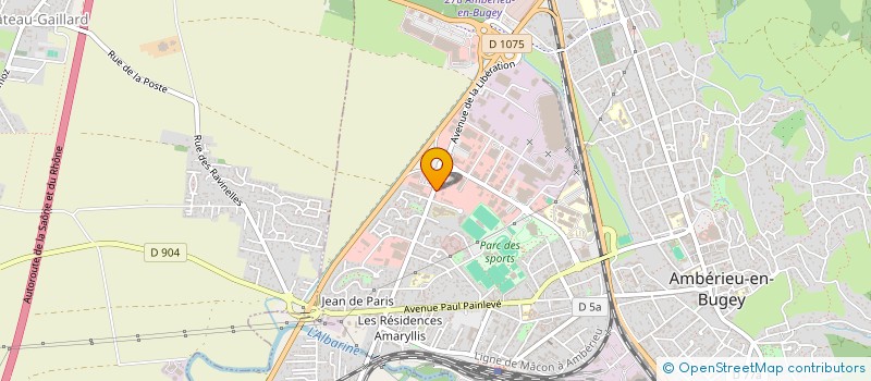 localisation de l'entreprise OSMANI  AMBERIEU-EN-BUGEY