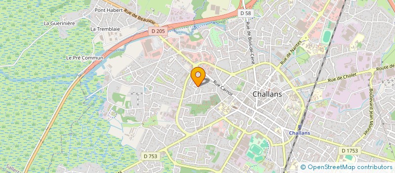localisation de l'entreprise OSMATI DEVELOPPEMENT à CHALLANS