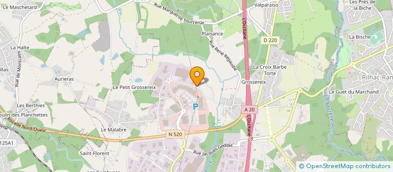 localisation de l'entreprise OSMO'Z à LIMOGES
