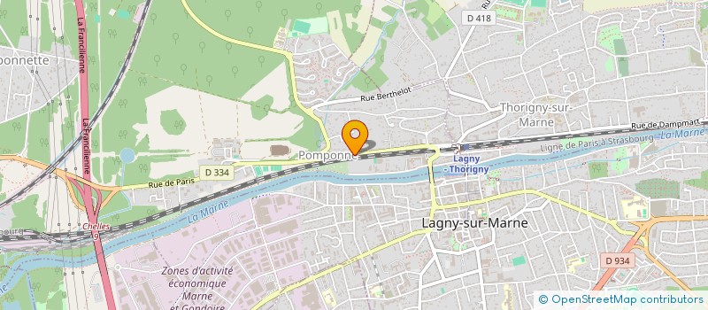 localisation de l'entreprise OSMO'Z COIFFURE  POMPONNE