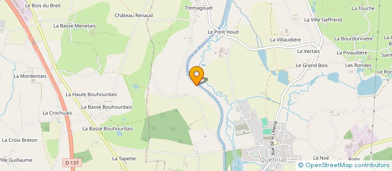 localisation de l'entreprise OSMONDE ET CANOTAGE  QUEBRIAC