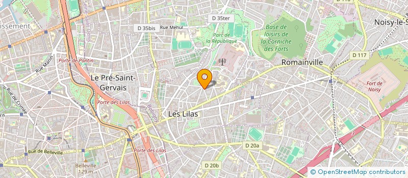 localisation de l'entreprise OSMONIA  LES LILAS