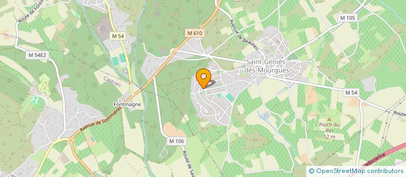 localisation de l'entreprise OSMOS IMMO  SAINT-GENIES-DES-MOURGUES