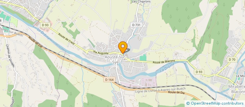 localisation de l'entreprise OSMOSE à AOUSTE-SUR-SYE