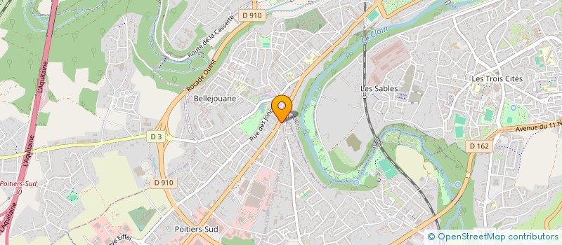 localisation de l'entreprise OSMOSE à POITIERS