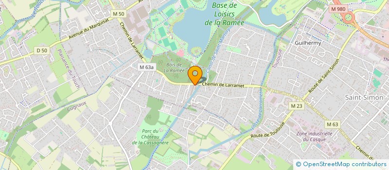 localisation de l'entreprise OSMOSE à TOURNEFEUILLE