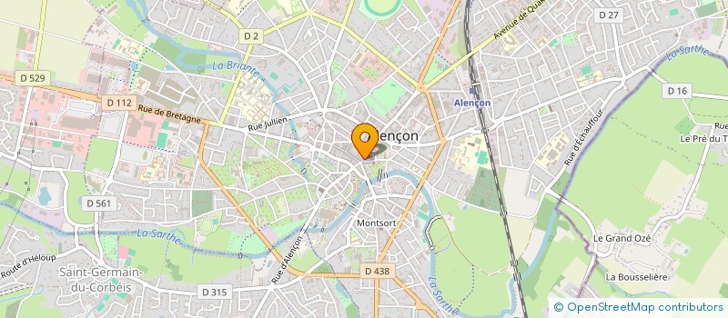 localisation de l'entreprise OSMOSE à ALENCON
