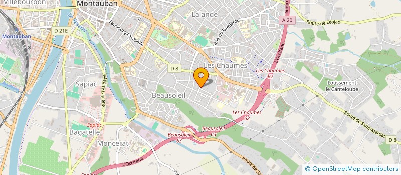 localisation de l'entreprise OSMOSE  MONTAUBAN