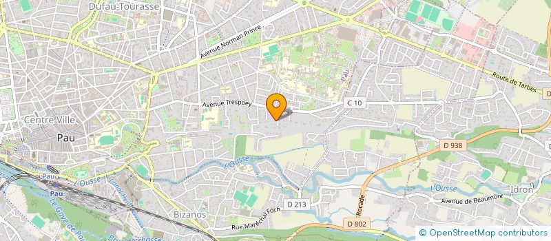 localisation de l'entreprise OSMOSE à PAU