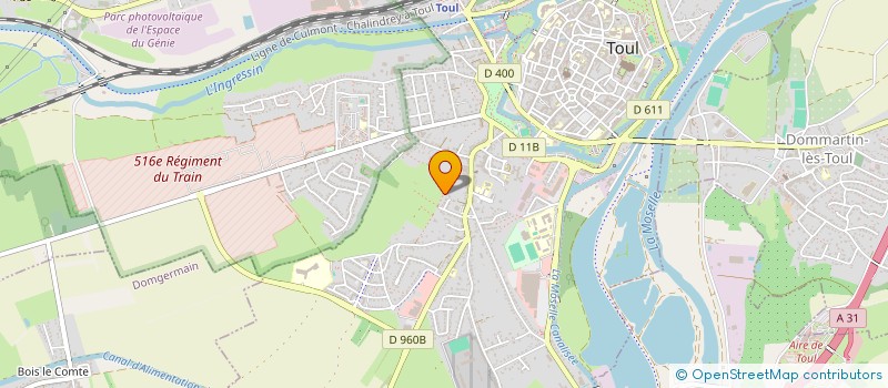 localisation de l'entreprise OSMOSE  TOUL